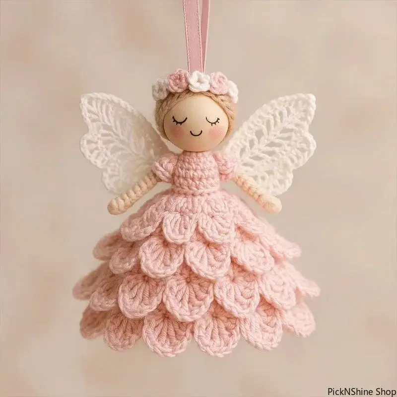 Cute Crochet Amigurumi Flower Bouquet Kit - Beginner-Friendly Crochet Style Complete Set with Yarn for Christmas Holiday Table Decor, Festive Gifting, Complete Crochet Kit