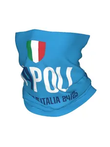 1 pc Napoli 4Th Scudetto Italian Champions 2024 2025 Bandana Neck Gaiter Printed Motocross Wrap Scarf Running Unisex Adult Winter