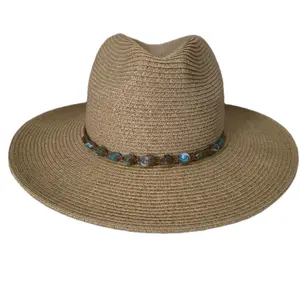 Turquoise Stone Band Summer Hat