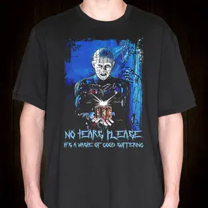 Hellraiser Pinhead T-Shirt, Gift for Fan Movie Film Vintage Retro Unisex Streetwear, Fashion Cotton, Full Colors, Full Sizes, For Men, For Women