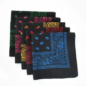 1/5pcs Paisley Print Bandana Scarf Collection - Vibrant 21.3" Square Hip Hop Headbands, Wrist Wraps, Kerchiefs, Hankies, Hair Accessories for Men and Women - Trendy Cowboy Cowgirl Fashion Accessory(Sheet)