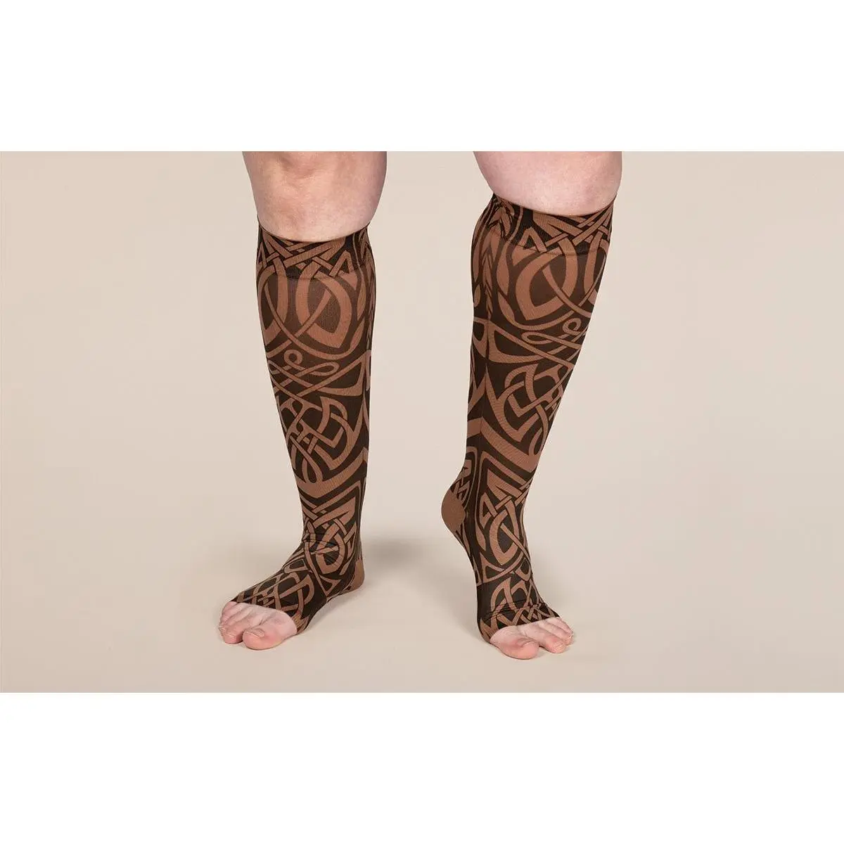 Celtic Mocha Gradient Compression Socks