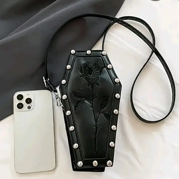 Women's Coffin Purse with Sturdy Material