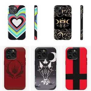 LIC Helluva Boss Character Pattern Impact-Resistant Phone Case, Shockproof Dual Layer Phone Case For Samsung & Iphone 17 Air 17 Promax 16 15 14 11 Pro Max 13 12 Mini XR XS X Soft Back Cover Protection Shockproof Cellphone Smartphone