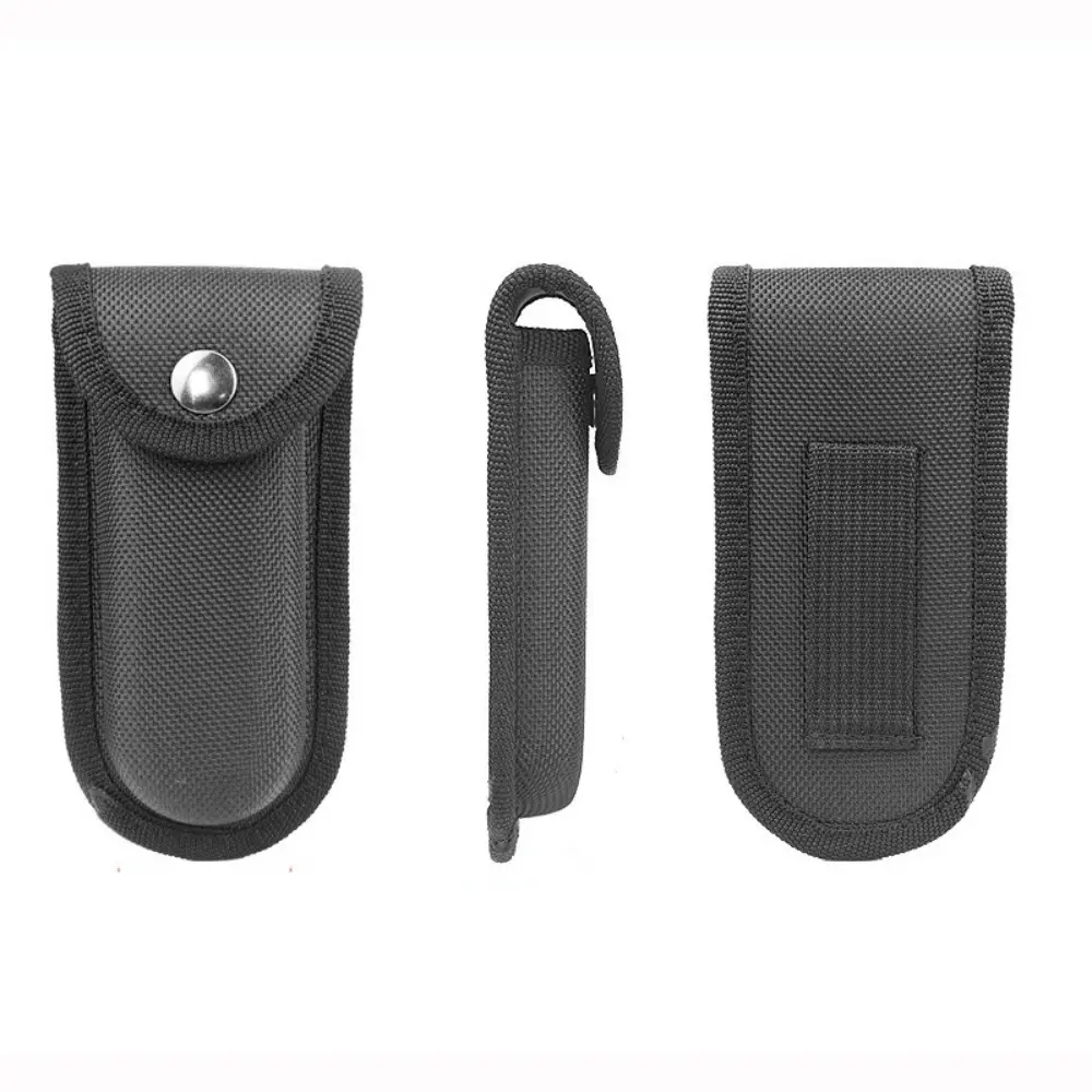 Belt Tool Pouch, Black Sheath with Pockets, Holster Pouch, Tool Pouch Organizer, Tool Organizing Bag, Tool Storage, Suitable for Various Other Tools up to 10-13cm in Length - Pocket Knife Sheath, Multi-Functional Pliers Case with Snap Closure