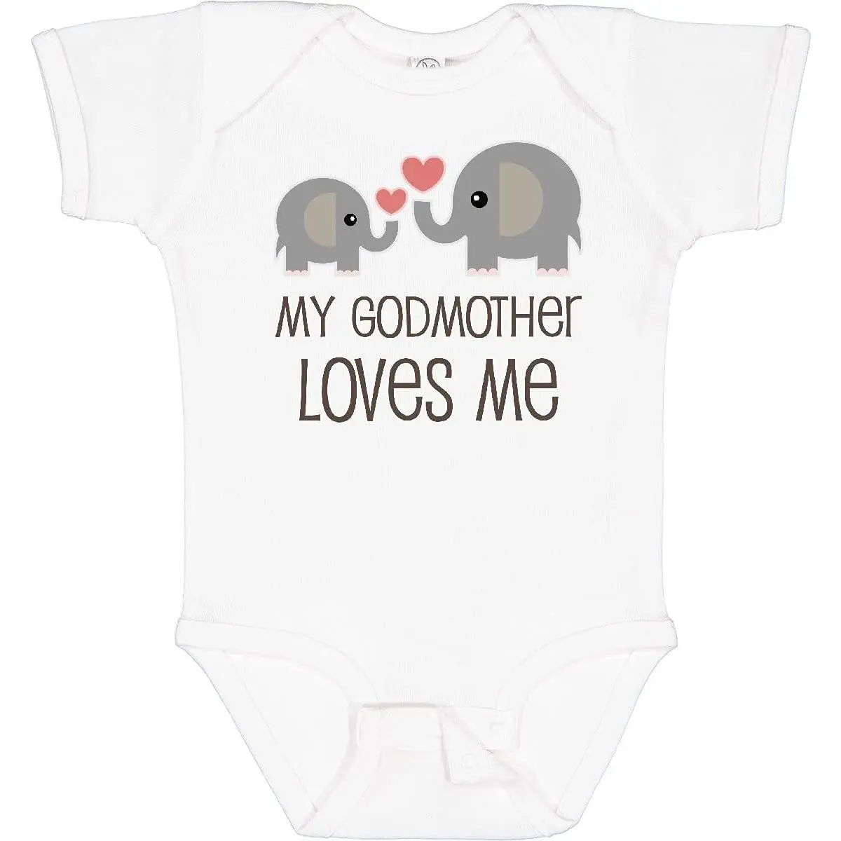 My Godmother Loves Me Baby Bodysuit For Boys And Girls