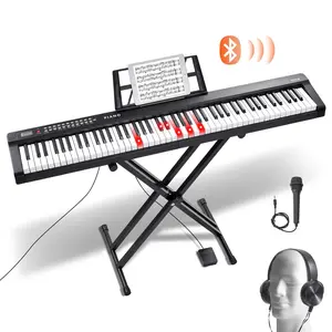 【Summervibes】VEVOR 88 Key Digital Piano Keyboard Semi Weighted Electric Portable with Stand