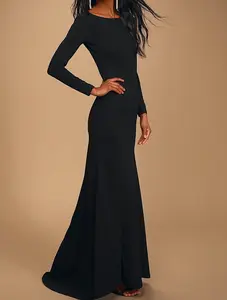 Lulus Wait For Me Black Long Sleeve Maxi Dress outfits Mesh Tropical Leopard Tube