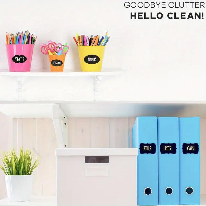 Waterproof Erasable Chalkboard Label Sticker with Pen, 120pcs/roll Chalkboard Label Sticker, Label Sticker for Glass Jar, Kitchen Seasoning Jar, Self Adhesive Stickers