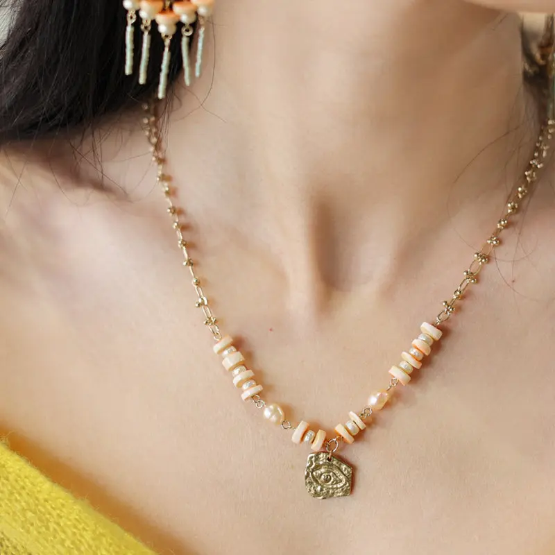 Blush Eye Necklace