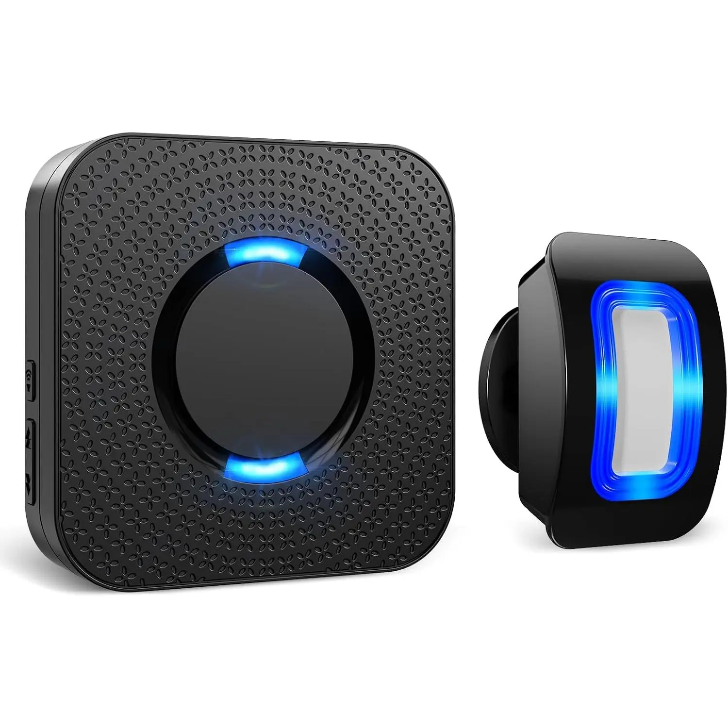 Battery-Powered Wireless Motion Sensor LED Light Security Alert System - 500 FT Range, Included Batteries, 2 Sensing Modes, Motion Detector Alarm, Door Sensor, Door Mount, Ringtone Select, Switch 'SW2' for Home