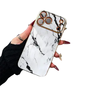Marble Texture Phone Case， Elegant Stone Style for iPhone 17 16 15 14 13 12 11 Plus Pro Max， Minimalist Gifta2