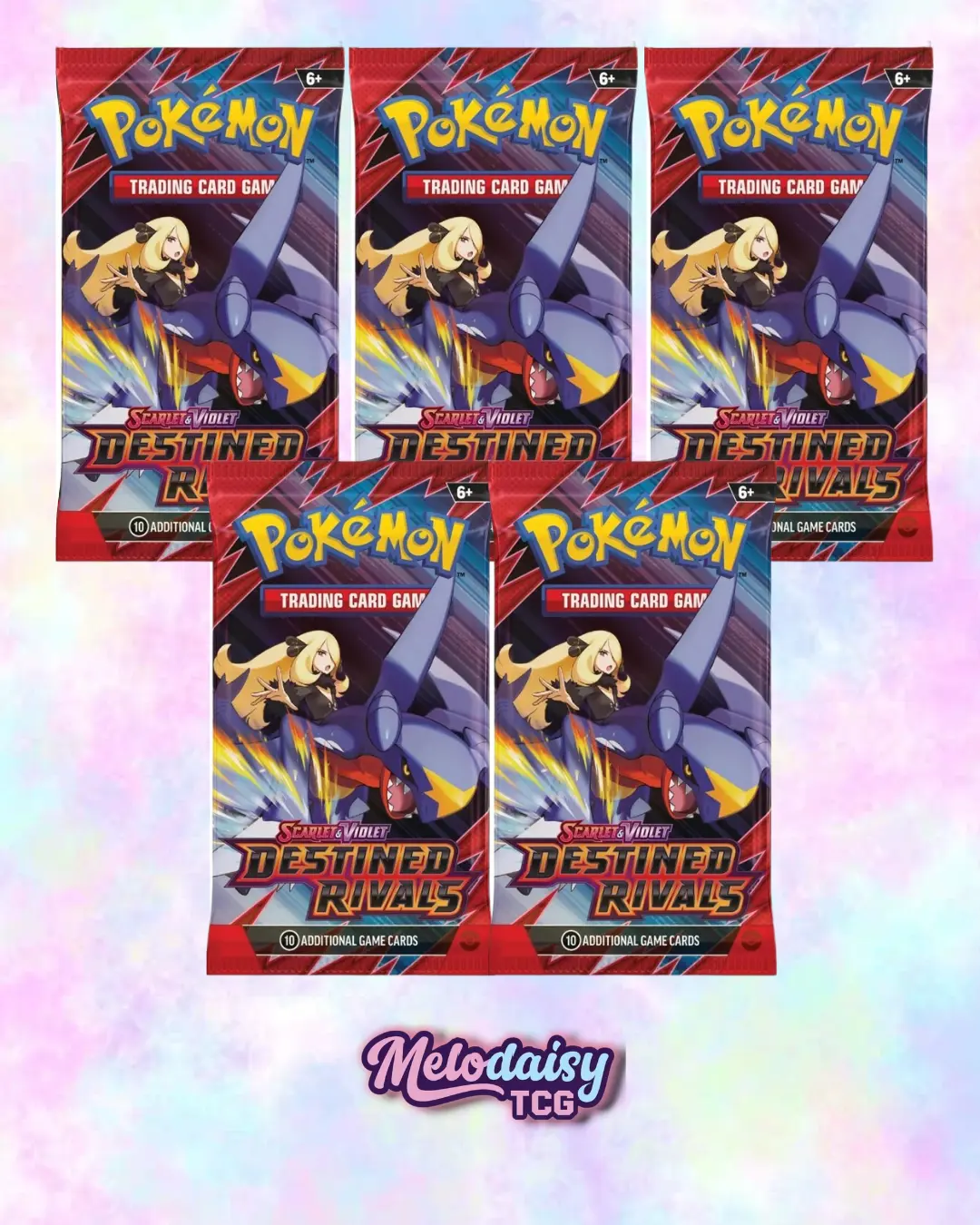 (5) Destined Rivals Booster Pack - SV10: Destined Rivals (DRI)