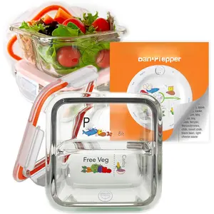 Bariatric  Haves / 3 Pk Bariatric Meal Prep Containers  Glass  Control Container | Gastric Sleeve  Haves | Bari Preppers
