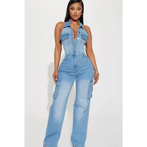 Madelaine Denim Jumpsuit - Denim I