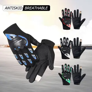 Men's Full-finger Motorcycle Gloves with Touchscreen Functionality, Providing Warmth and Impact Protection. Suitable for Winter Riding, Off-road Adventures, Daily Commuting, and Motorsports. Features Enhanced Grip and Knuckle Protection