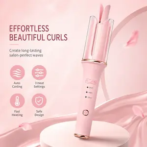 25mm Automatic Hair Curler with Smart Temperature Control, Ceramic and Essential Oil Coating, Creates Soft Natural Waves and Volume, Anti-Frizz Styling Tool with Safety Protection Design