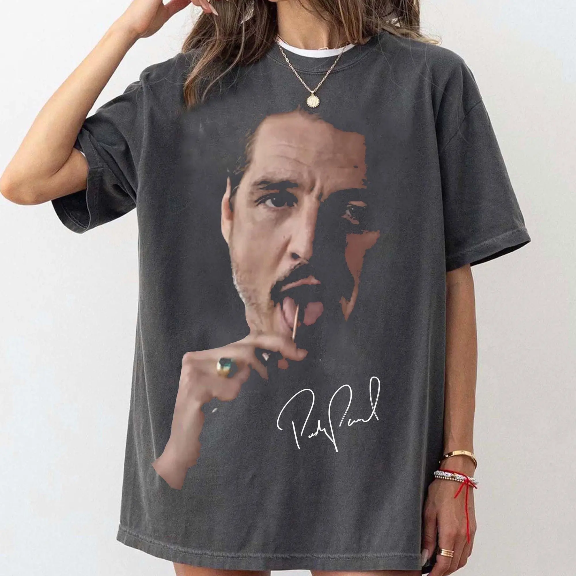 Comfort Colors Pedro Pascal T-Shirt, Retro Funny
