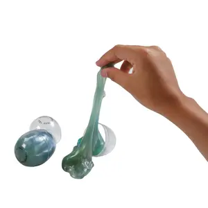 2 1/2" Iridescent Glitter Putty-Filled Plastic Easter Eggs - 12 Pc.