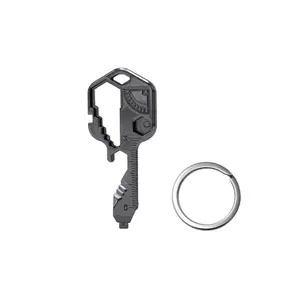 13 in 1 Multifunctional Mini Key Tool, Stainless Steel Screwdriver & Hexagon Wrench & Bottle Opener & Keychain, Portable Outdoor Travel Tool