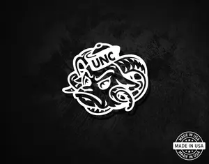 UNC Tar Heels Decal, Vinyl Die Cut Sticker, 100% Made In USA