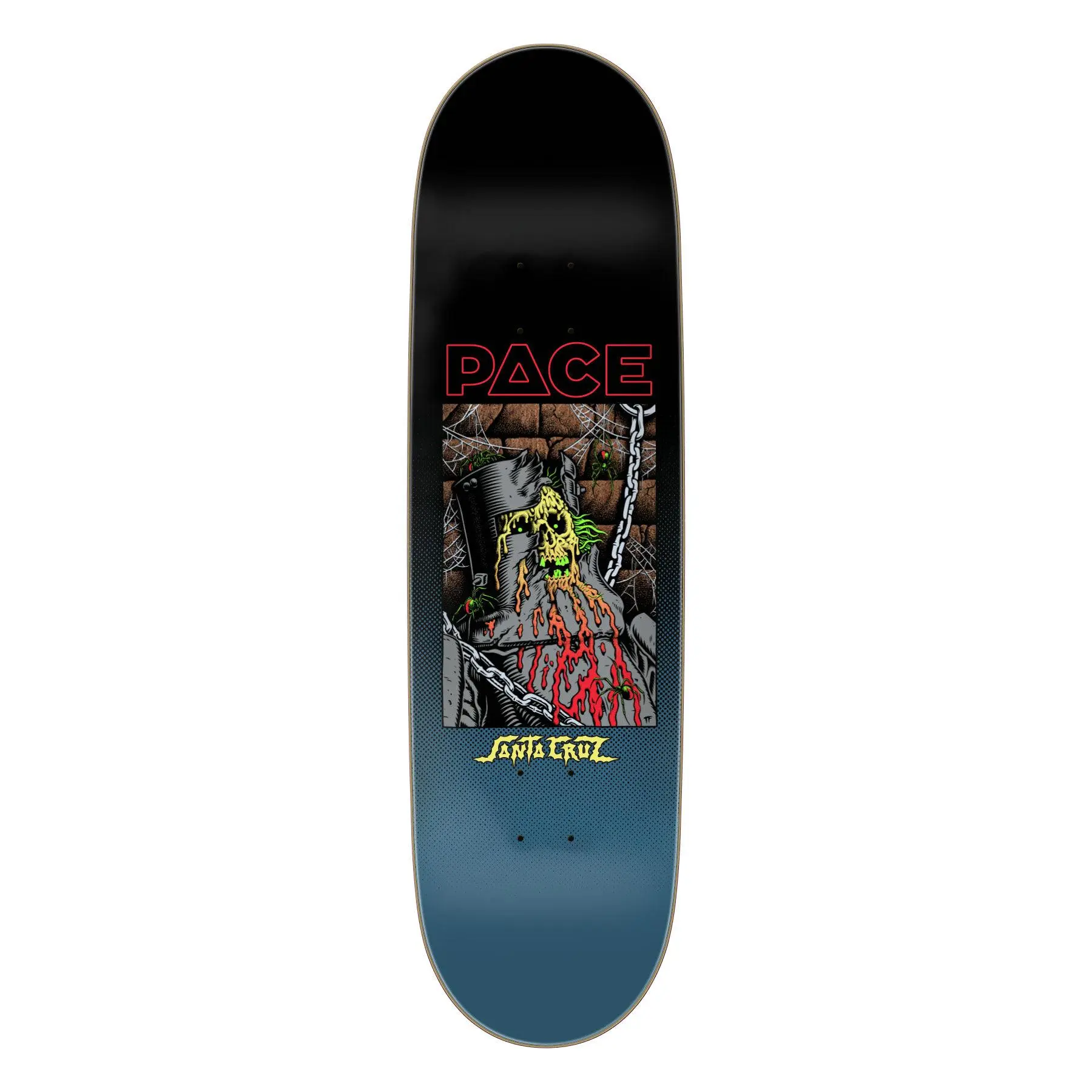 8.7x31.825in Rob Pace Dungeon Santa Cruz Skateboard Deck, Maple Plywood Construction, Featuring Neon Artwork, Skate Art Skateboard Parts, Lightweight Skateboard Parts