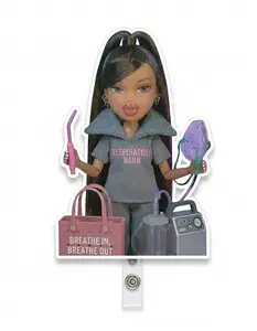 Respiratory Med Barb Badge Reel