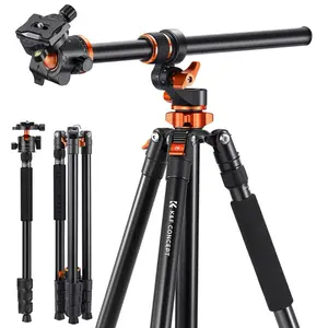 K&F CONCEPT 90 inch Ultra High Camera Tripod with Metal Ball Head 10KG Load Capacity Detachable Monopod for Indoor Outdoor Use T254A7+BH-28L