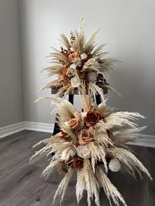 Pampas Grass Wedding Fall Arrangement Aisle Artificial Flowers
