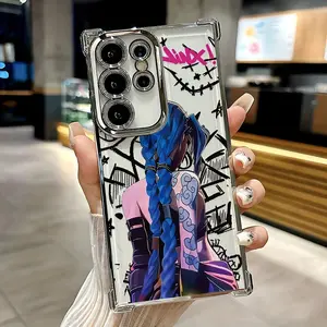 Phone Case - Trendy Jinxs Phone Case Designed for Samsung GalaxyS26, S25, S24, S23, S22 FE Ultra Plus Edge, Featuring a Transparent Soft Back Cover That Offers Anti-Fall Protection