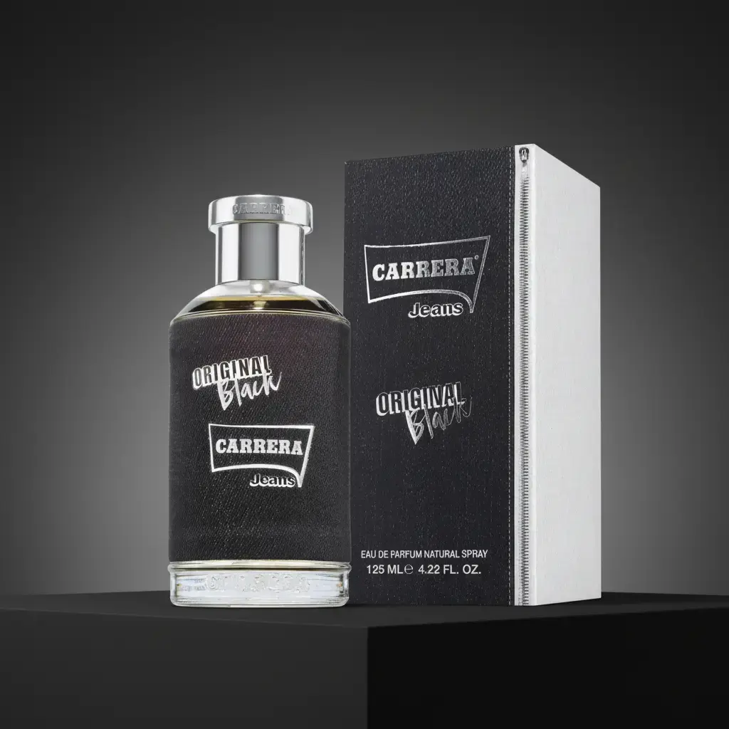 Carrera Jeans Original Black Eau de Parfum for Men, Woody Scent, Single Item
