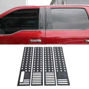 Exterior Window B Pillar Post Cover Trim Panel for 2015-2020 Ford F150 Car Accessories