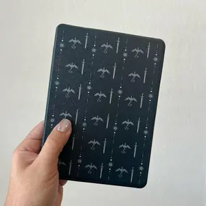 OOPSIE Fantasy Pattern  Kindle Case | Dragon Pattern | Clear Back | Magnetic Cover | Bookish Kindle Cover | Auto Sleep/Wake |