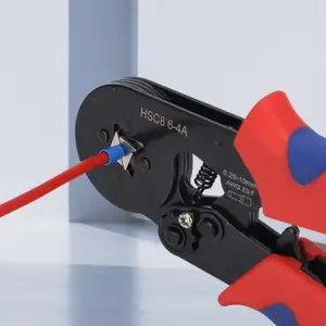 German Quality Terminal Set, Iron Pipe Type Crimping Pliers, Four-Sided Ratchet Clamp, 1200 Pieces Wire Stripper Kit