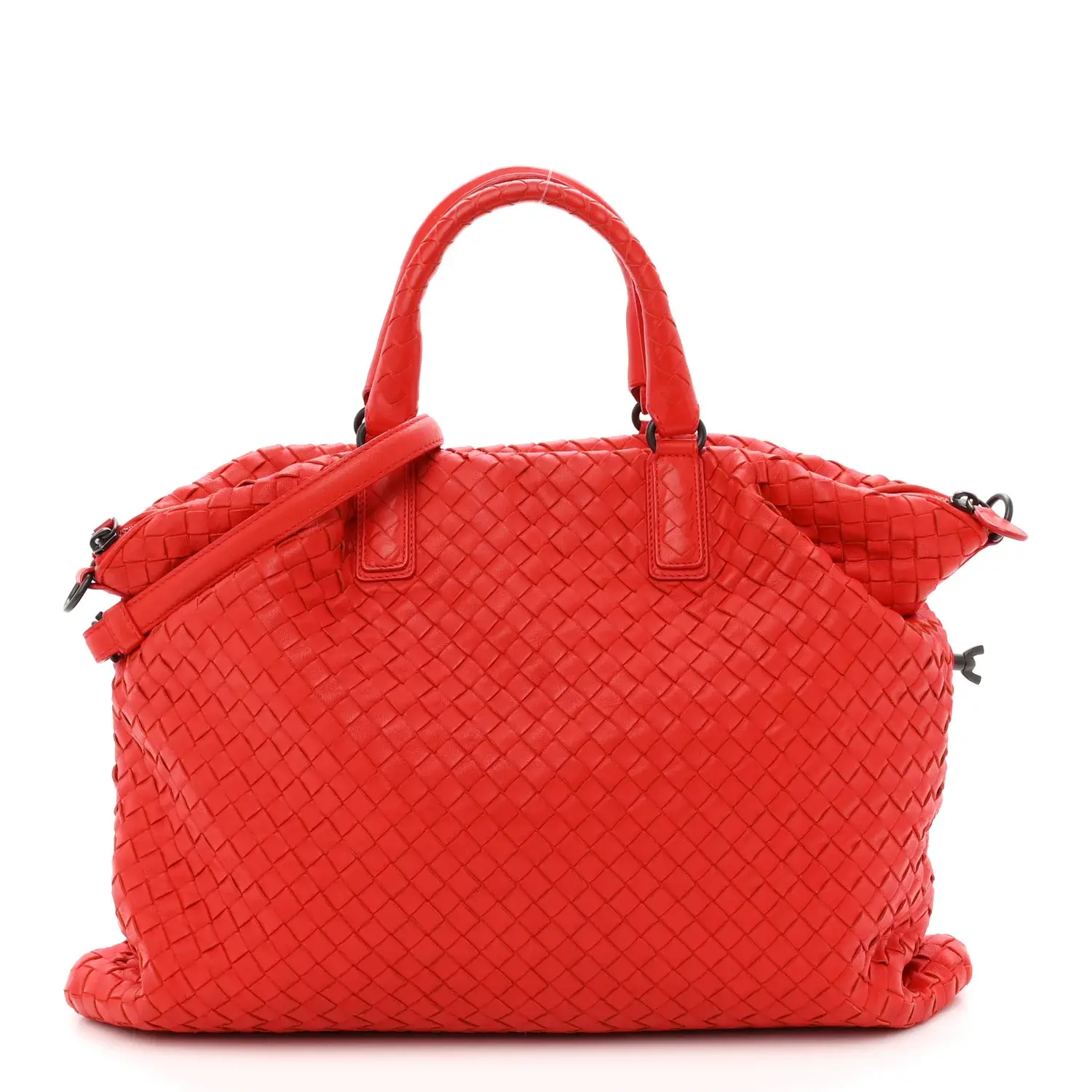 Pre-owned Bottega Veneta Nappa Intrecciato Travel Bags Medium Convertible Tote Vesuvio