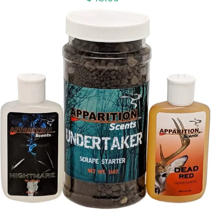 Apparition Scents Pre Rut Pack - Includes Inferno Concentrated Scent & Undertaker Scrape Starter for Hunting UT PAC