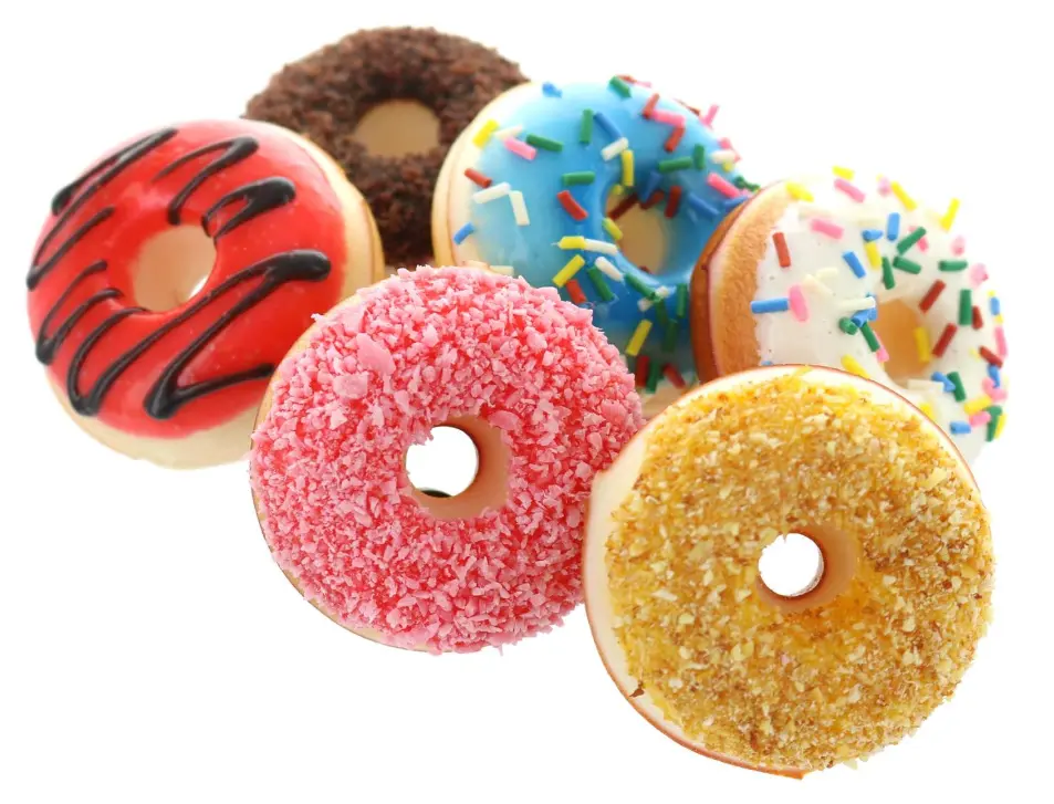 6-Piece Squishy Scented Fake Donuts - Realistic Fake Food Toys, Pretend Play Kitchen Food, Squishy Texture Decorative Items for Display, Party Decor, Stress Relief Toy, Photography Prop