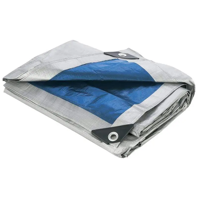 212 MAIN Maxam SPTARP5 20" x 30" Hemmed Size All Purpose Blue Tarp, UV Resistant Canopy, Weatherproof Outdoor Furniture Accessory