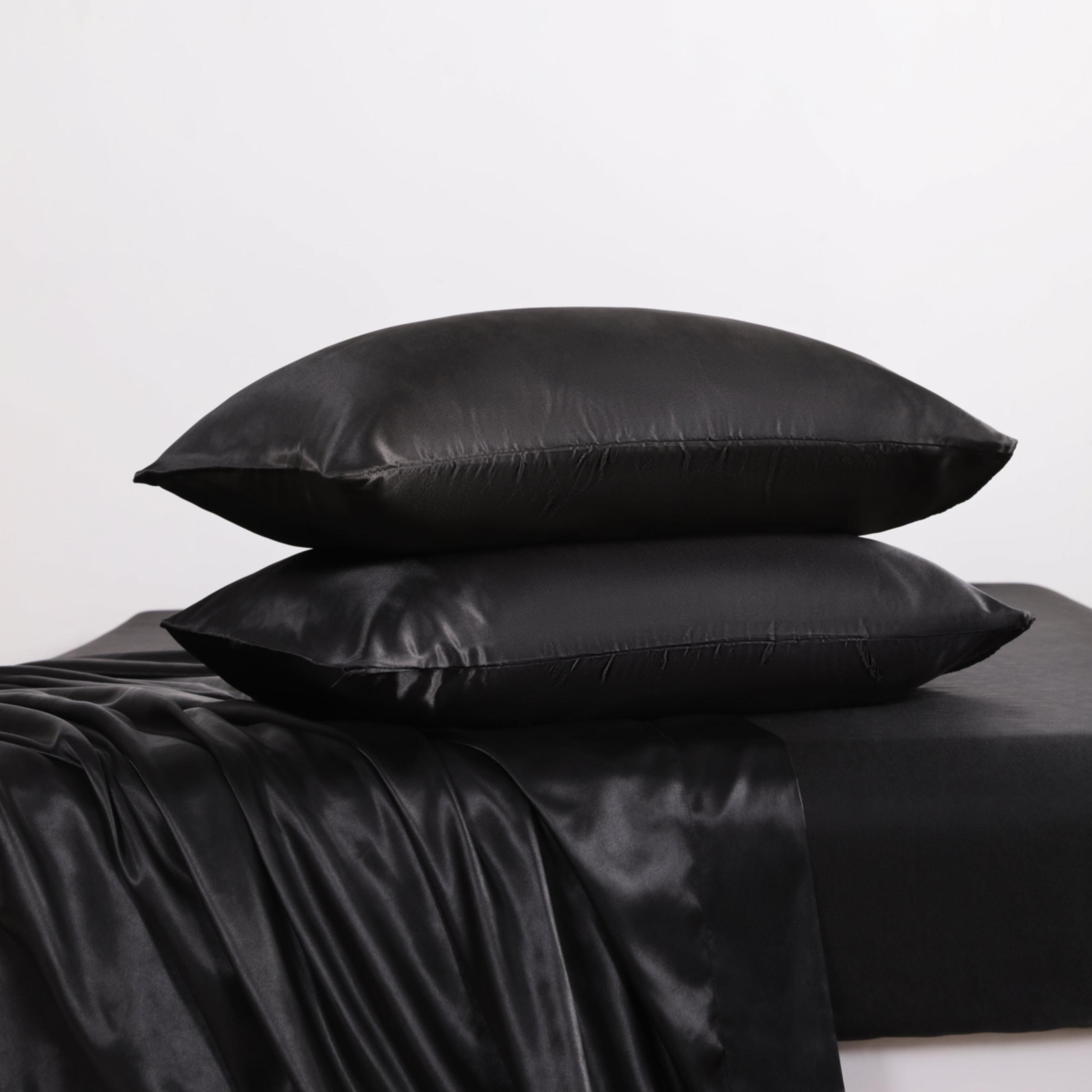 [Back To School]NTBAY 3/4 Piece Satin Bedding Sets - Ultra Soft & Silky Queen/King Sheets with Envelope Closure Pillowcases, OEKO-TEX Certified Anti-Acne Luxury Bedding, Frictionless Hair & Skin Care, 3/4 Pcs