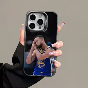 Curry  Anti-Drop Protective Acrylic Phone Case for iPhone 17 ProMax 16 15 14 13 12 11 XS Samsung S25 24 FE 23 22 Ultra Plus with Anti-Collision Strips Non-Slip Grip