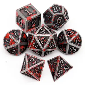 Haxtec DND Dice Set Metal D&D Dice for Dungeons and Dragons TTRPG Role Playing Game Dice DND Gamer Gifts Boad Game Accessories