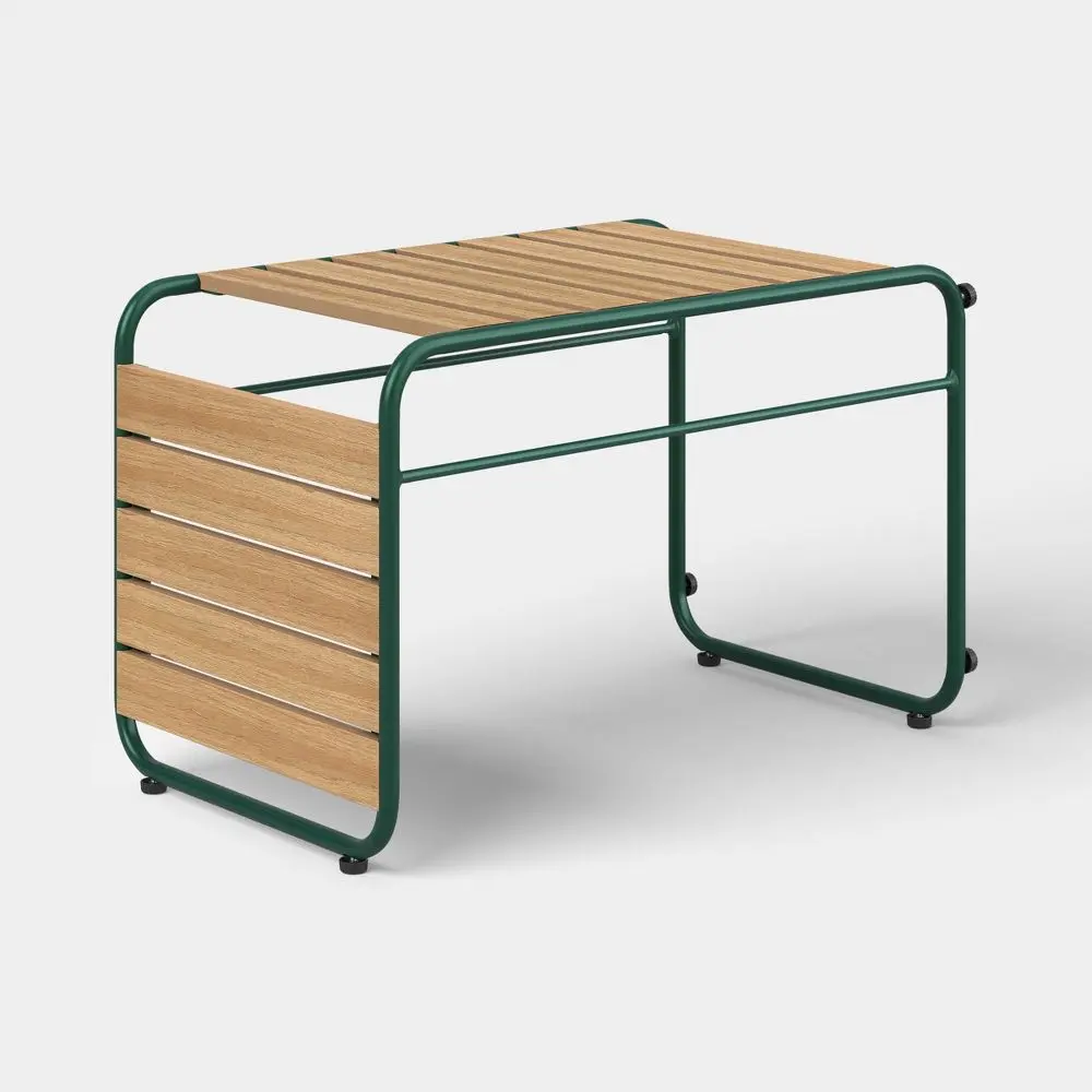 Rectangular Casual Accent Patio End Table Green - Room Essentials