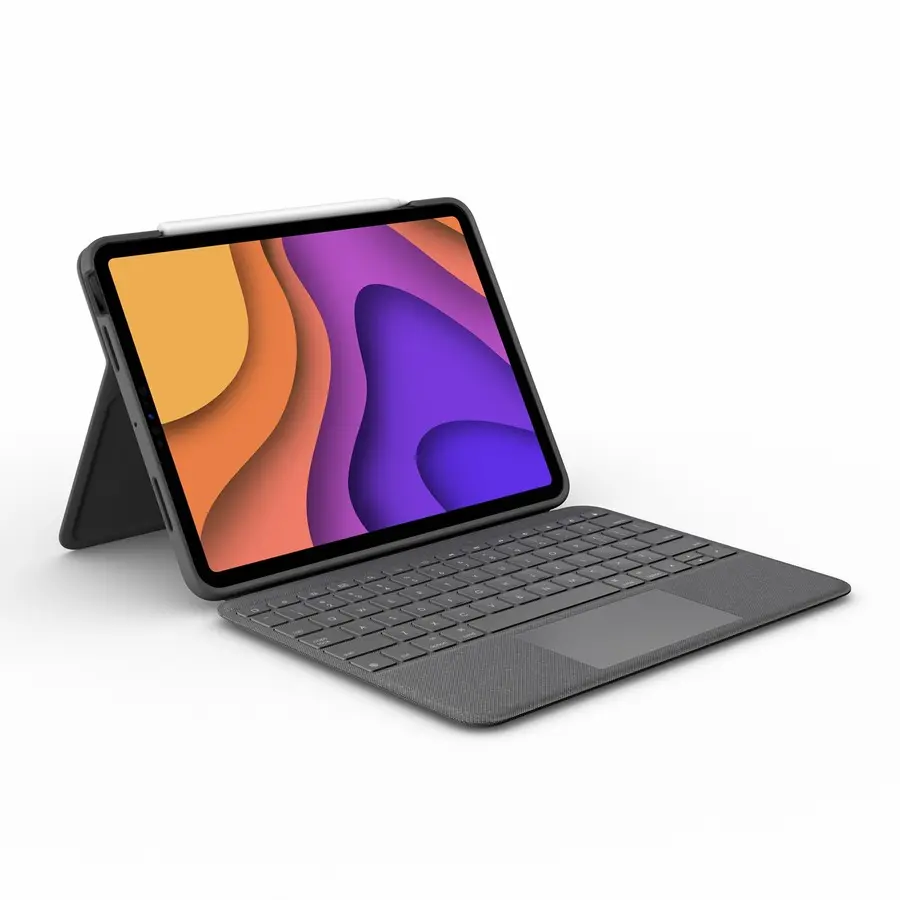 Logitech Folio Touch Keyboard/Cover Case for 10.9" iPad Air 4th Gen Gray