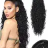 30 inch Extension Long Wavy Curly Clip on Hairpiece Comb Clip in Ponytail Extensions Layered Fluffy Thick Pony Tails Hair Extension Synthetic Fiber Hairpieces for Women