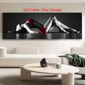 Dancing Girl Pattern Canvas Poster without Frame, 1 Count Modern Wall Art Painting, Wall Decor for Home Living Room Bedroom Office