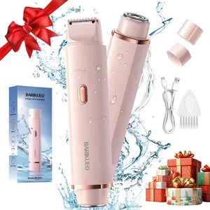 Electric Bikini Trimmer for Women, Rechargeable 2 in 1 Body & Facial Hair Removal, Waterproof Wet & Dry Use Trimmer for Women, shaver women