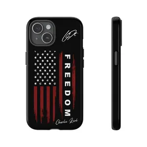 Freedom Charlie Patriotic Themed Phone Case Premium Matte Texture, Protection, Shockproof, Anti-Drop, Anti-Fingerprint For IPhone 17, 16, 15, 14, 13, 12, Pro Max, Pro Plus, and Samsung S25, 24, 23, 22 Protection Safety