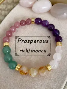 good luck bracelets for women real natural stone Citrine tiger eyes amethyst girlfriend mom gift original jewelry luxury Beaded Bracelets