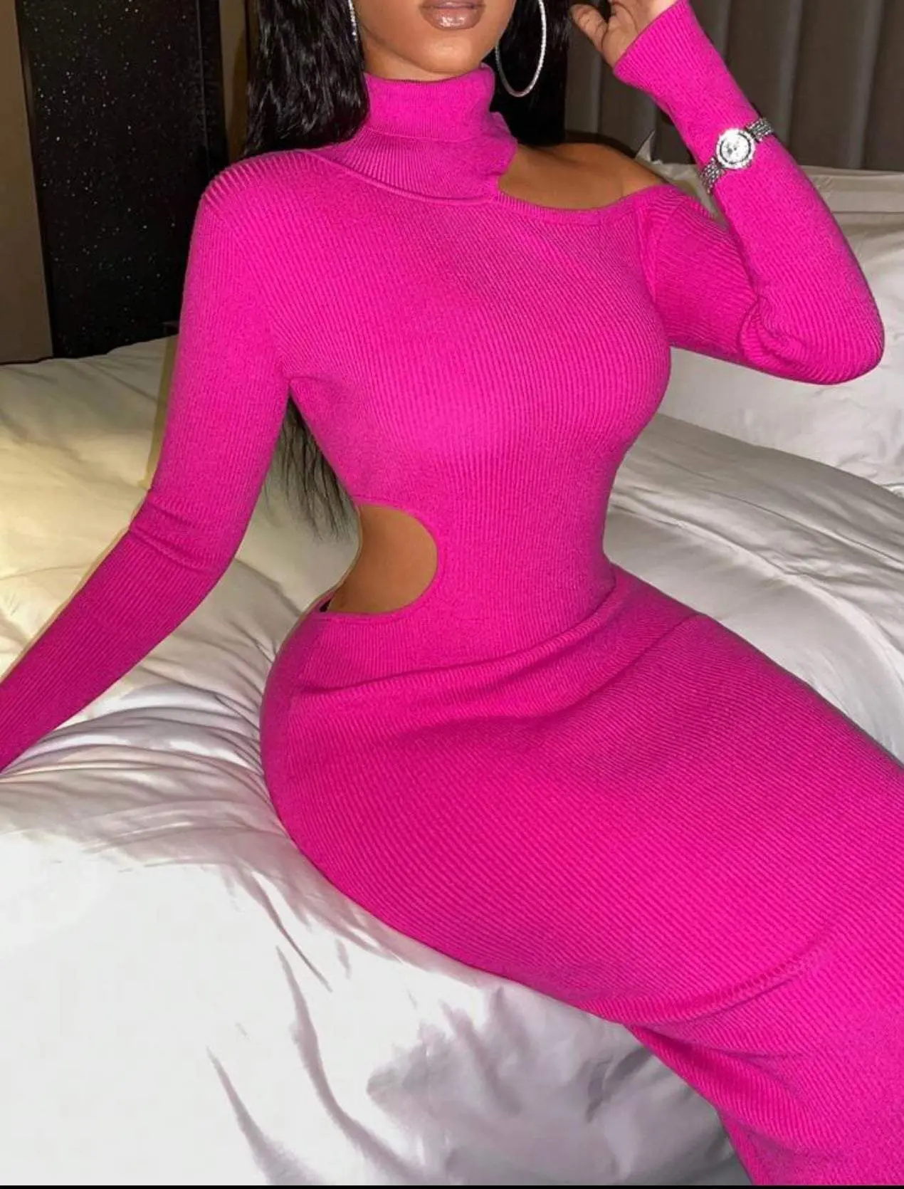 That Girl Hot Pink Maxi Sweater Dress - TikTok Shop That Girl Hot Pink Maxi Sweater Dress - TikTok Shop