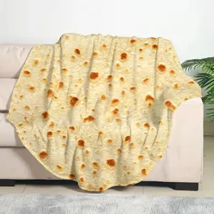 goobingoo Giant Burrito Blanket - Ultra-Soft Flannel Tortilla Throw Blanket for Kids and Adults
